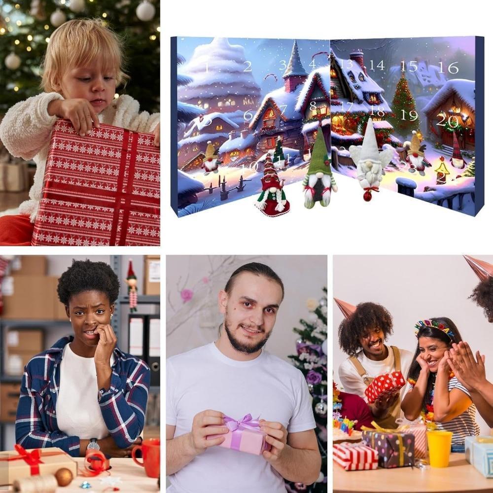 FestiGnome - Kalendarz adwentowy z pluszowymi figurkami skrzatów