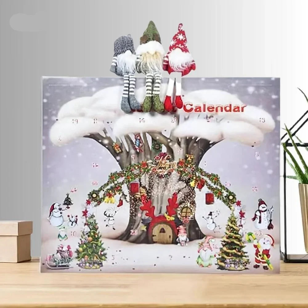 FestiGnome - Kalendarz adwentowy z pluszowymi figurkami skrzatów