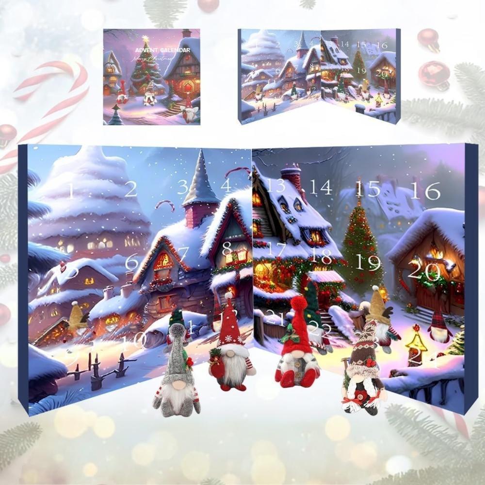 FestiGnome - Kalendarz adwentowy z pluszowymi figurkami skrzatów
