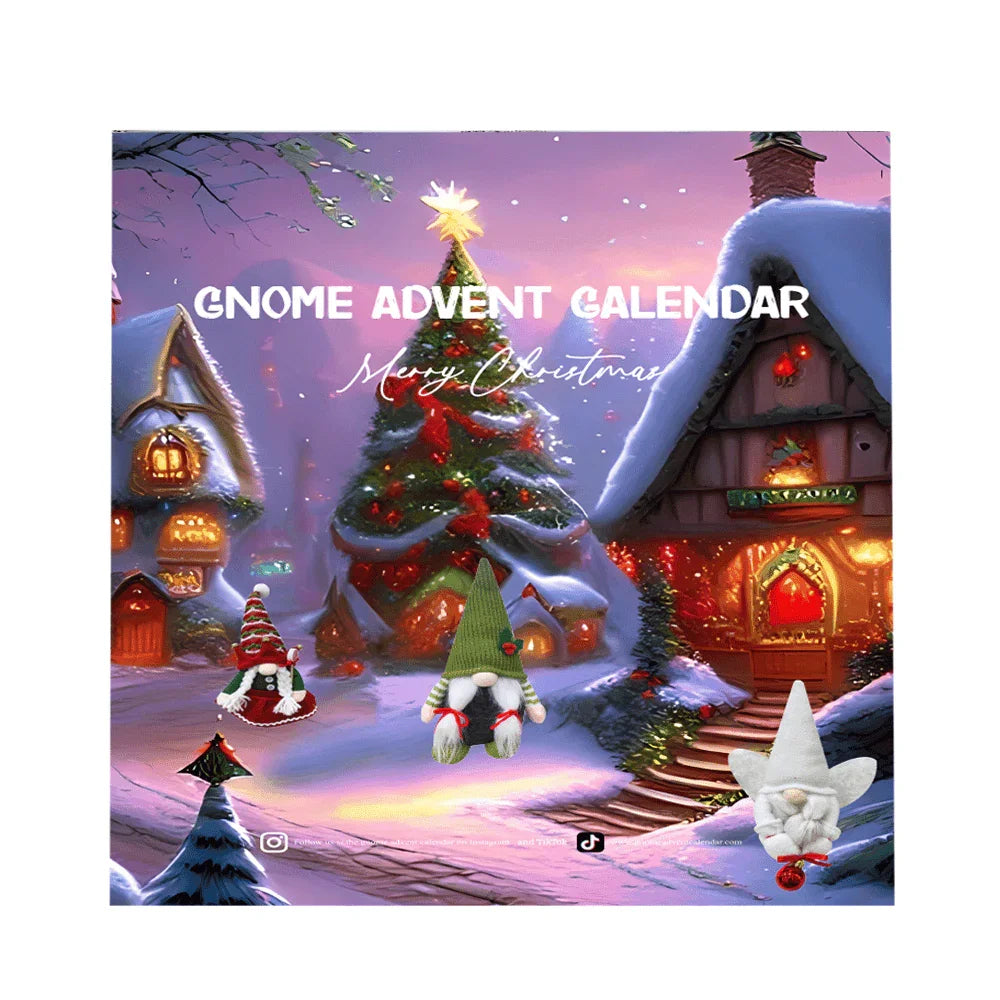 FestiGnome - Kalendarz adwentowy z pluszowymi figurkami skrzatów