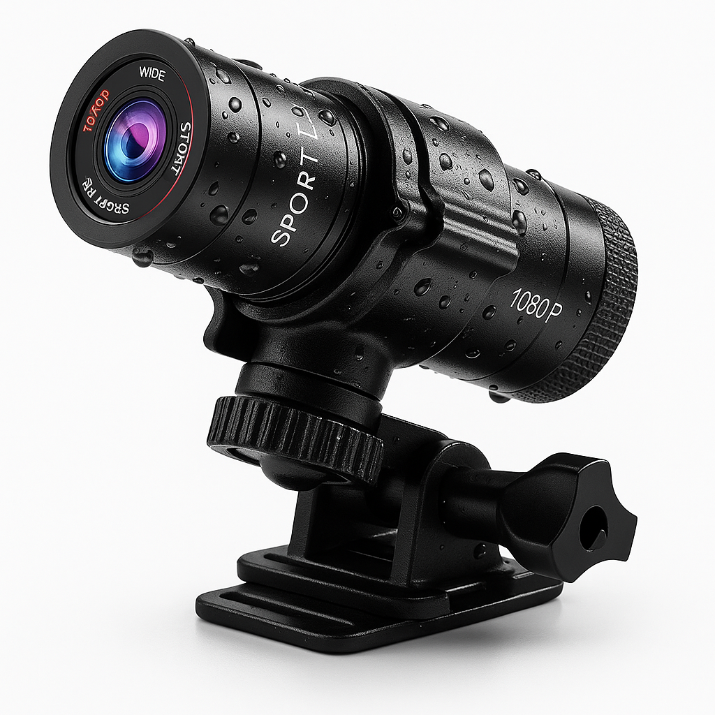 RideCam – Helm Actiecamera met groothoeklens en waterdichte behuizing