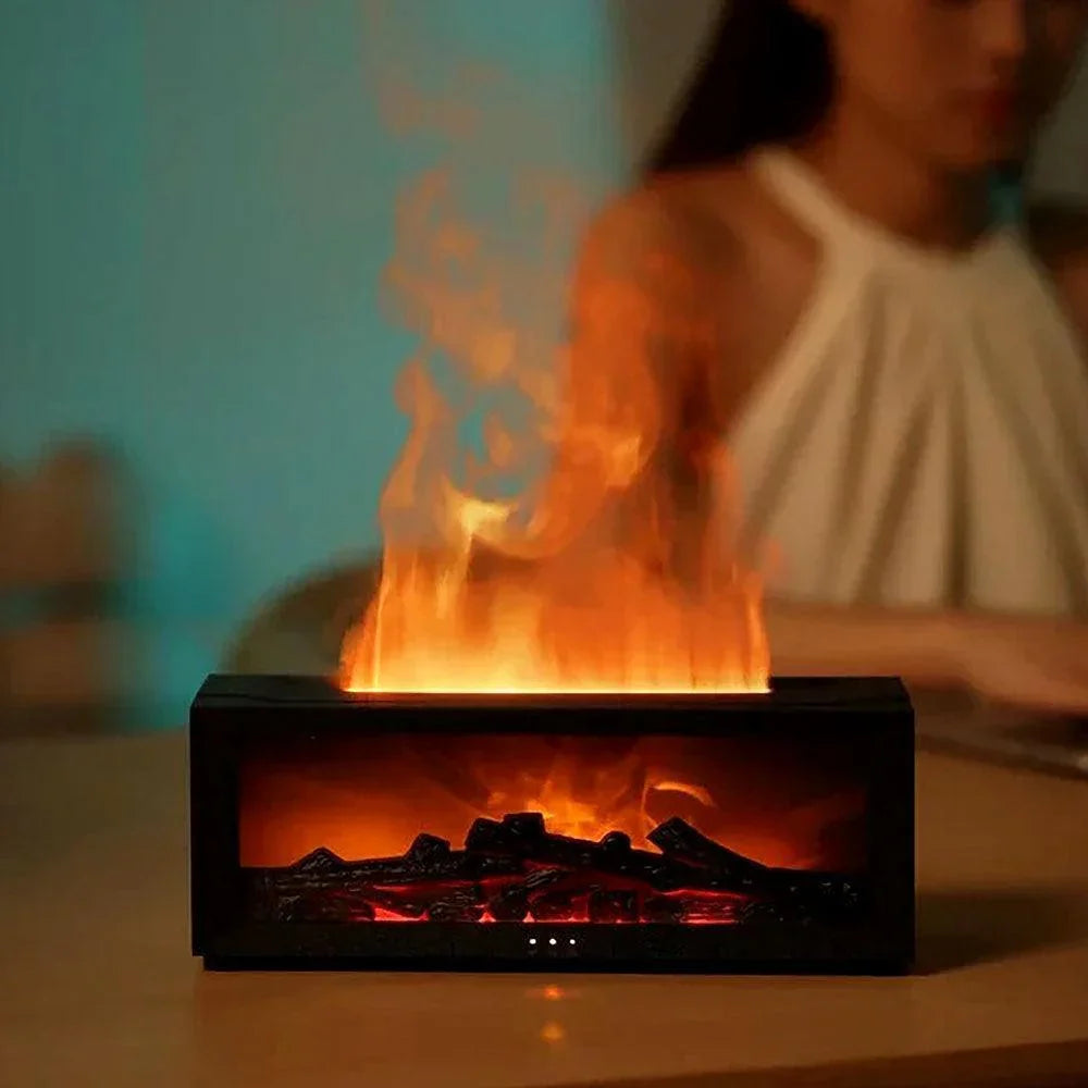 FlameMist - Difuzér s projekcí plamene a rozprašováním