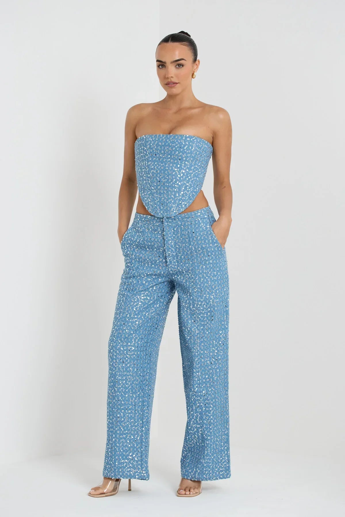 Hailey - Two-piece set with strapless top