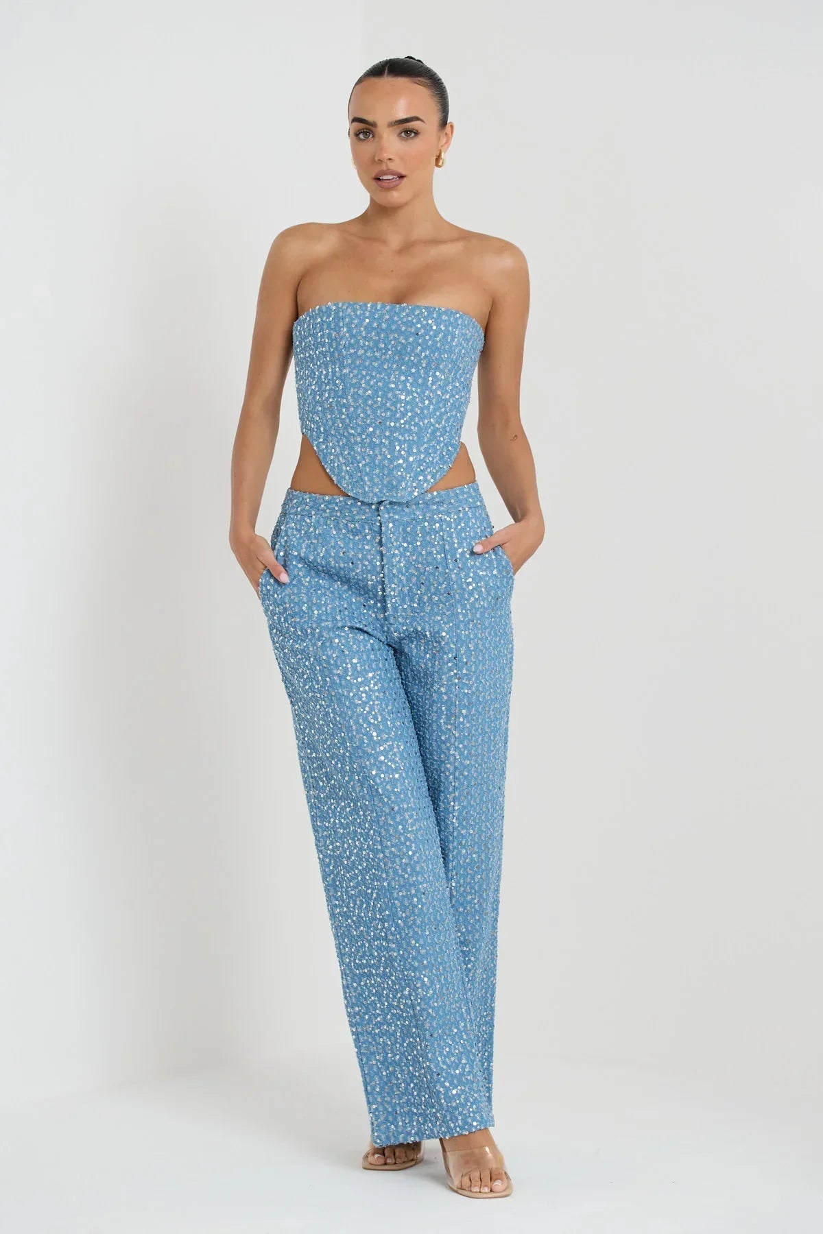 Hailey - Two-piece set with strapless top