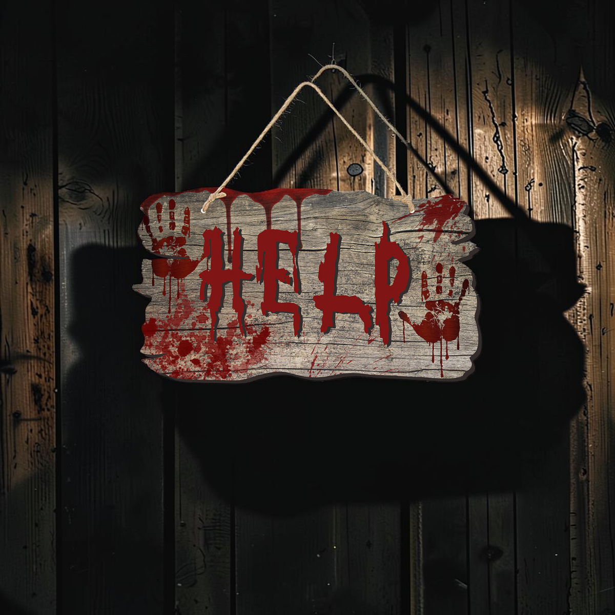 Halloween Door Signs with Spooky Designs