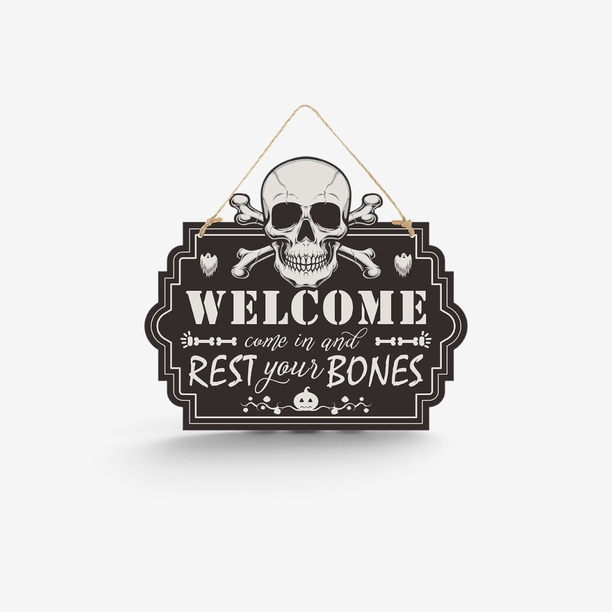 Halloween Door Signs with Spooky Designs