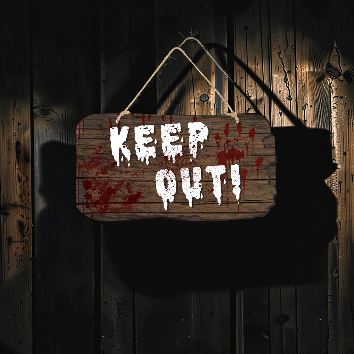 Halloween Door Signs with Spooky Designs
