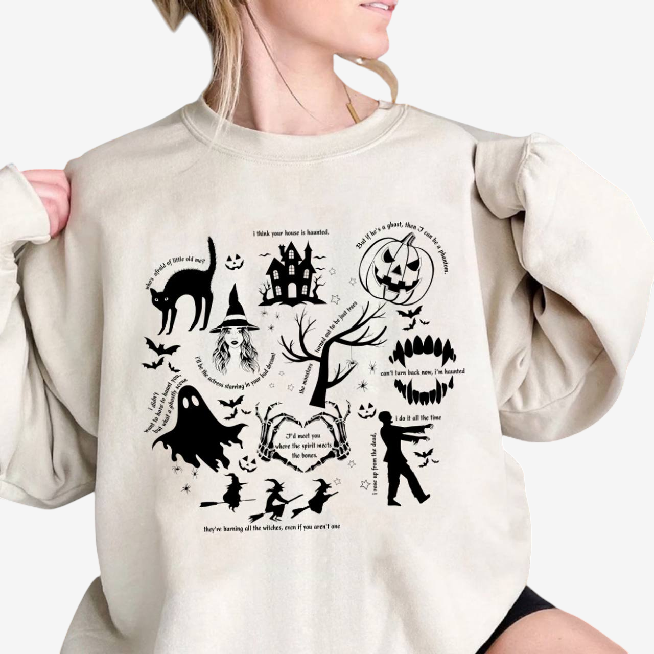 Bella – grafické tričko s halloweenským strašidelným motivem