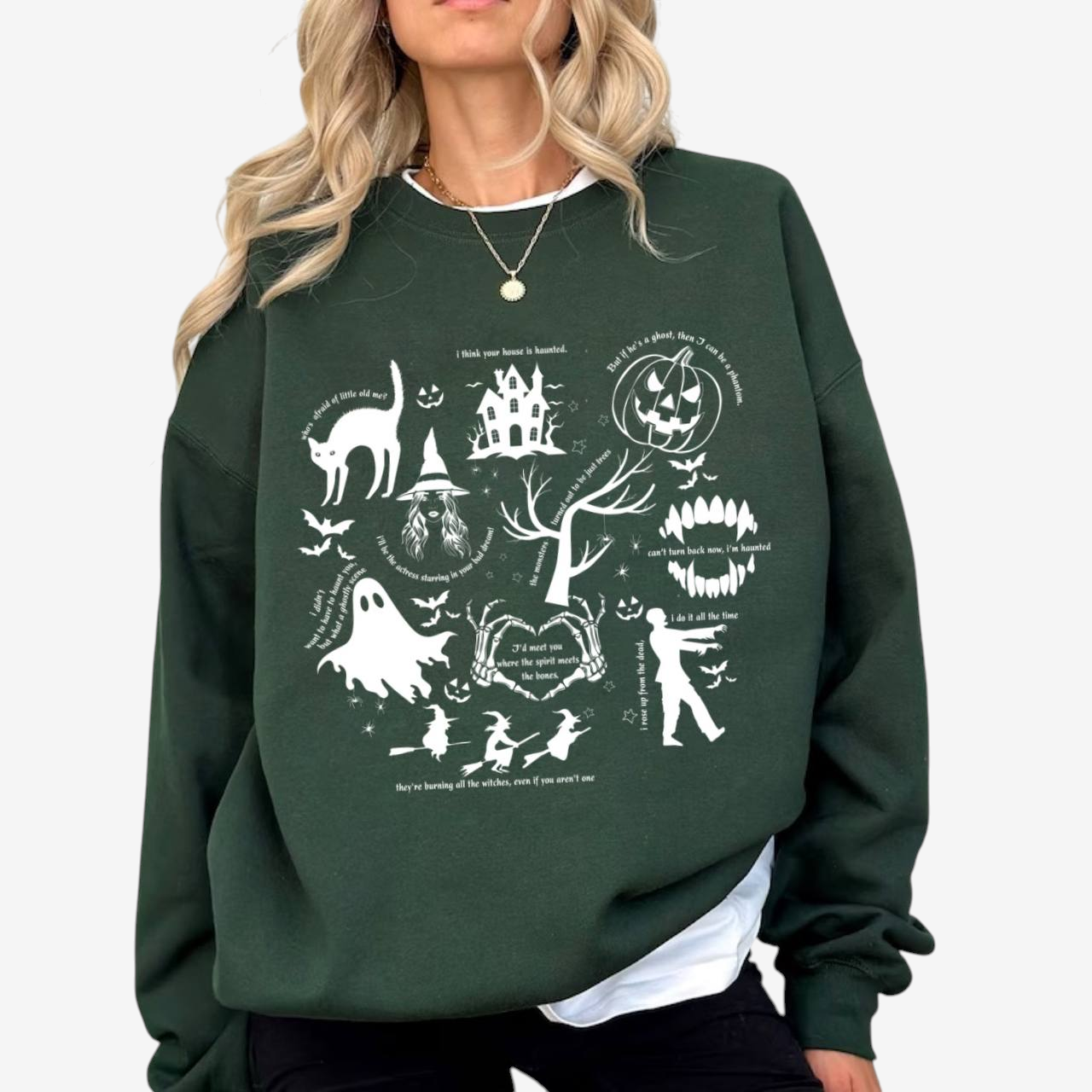Bella – grafické tričko s halloweenským strašidelným motivem