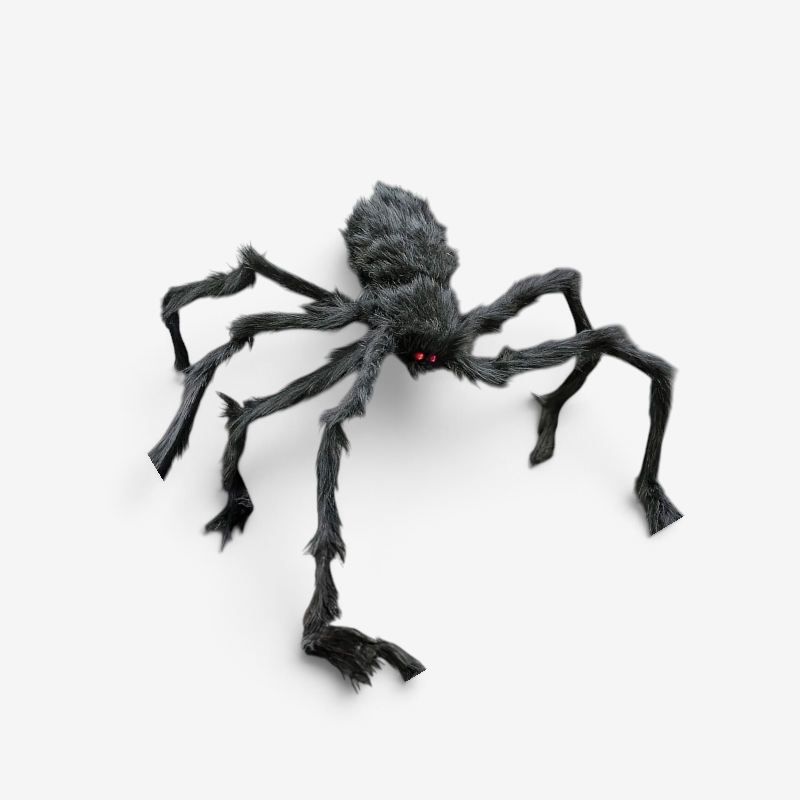 Halloween Spider Decoration Set with Stretchable Web