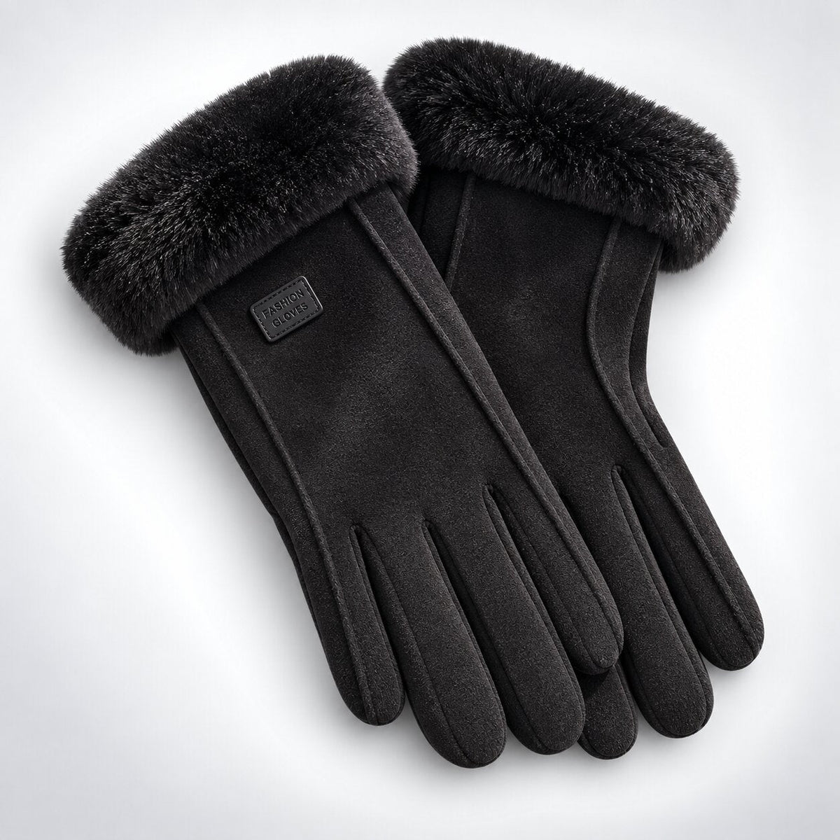 FrostMira – Guanti invernali con fodera in pelliccia sintetica e dita compatibili con touchscreen