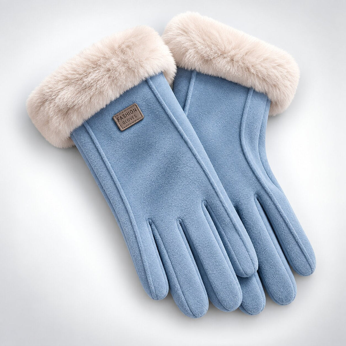 FrostMira – Guanti invernali con fodera in pelliccia sintetica e dita compatibili con touchscreen