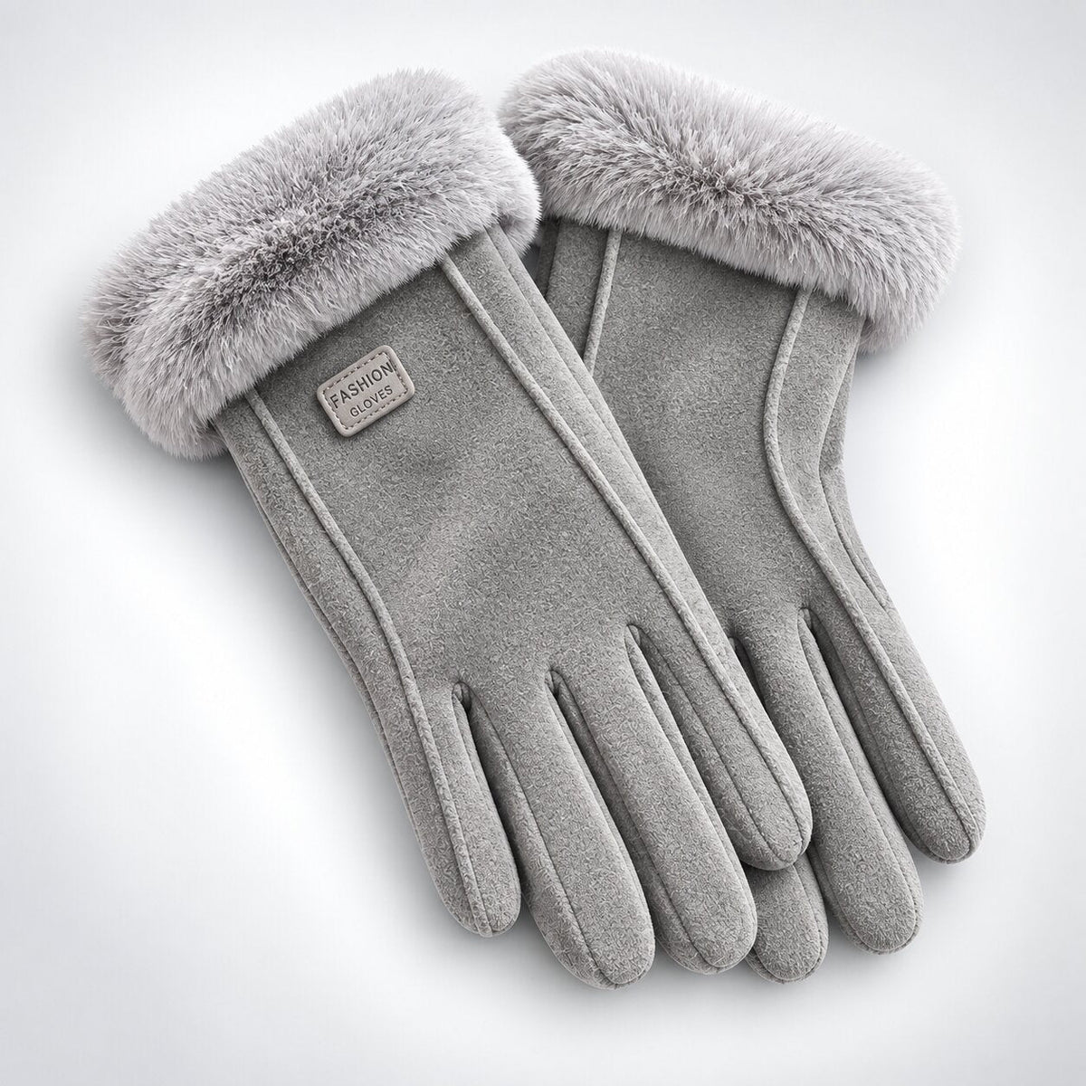 FrostMira – Guanti invernali con fodera in pelliccia sintetica e dita compatibili con touchscreen