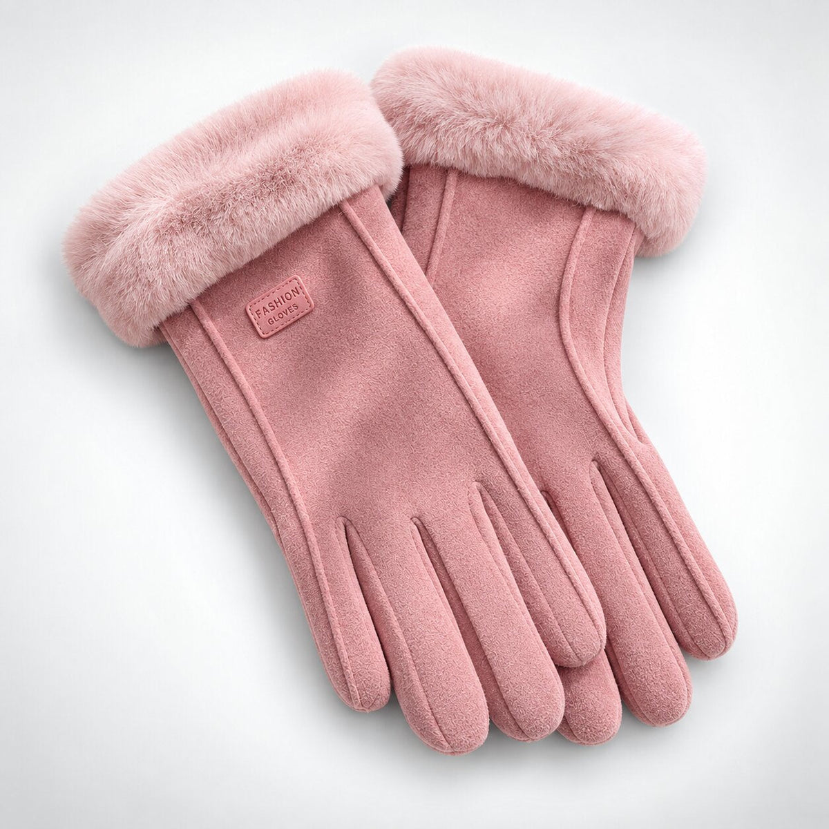 FrostMira – Guanti invernali con fodera in pelliccia sintetica e dita compatibili con touchscreen