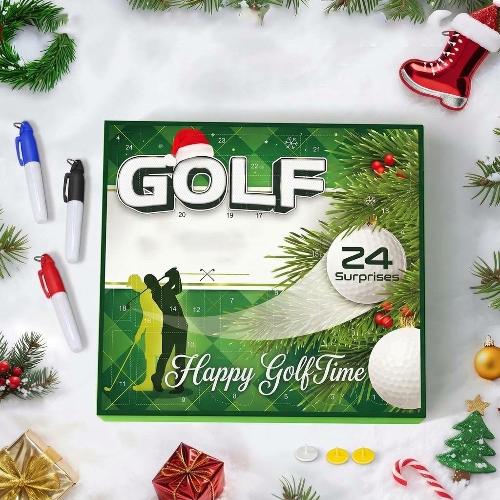 Golfora - Golf Advent Calendar with 24-Piece Golf Accessories Set