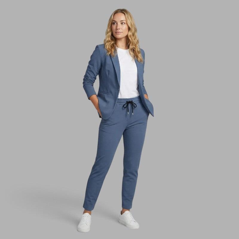 Emma - Two Piece Suit with Open Blazer and Pants