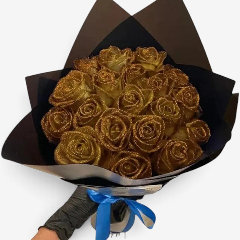 Petalia - Rose decorative glitterate con petali
