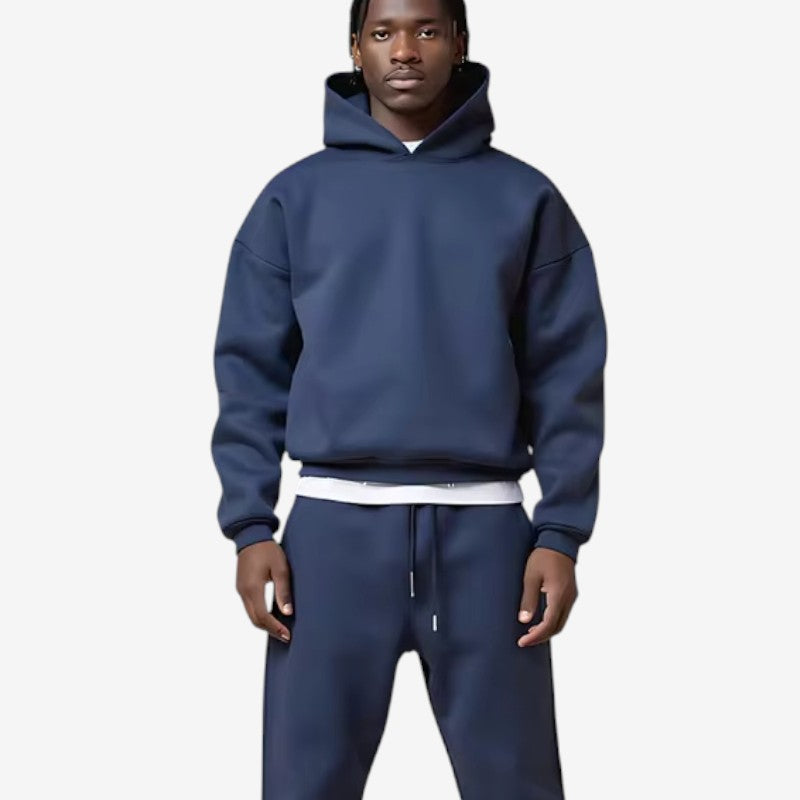 Nicholas – Tweedelige Set met Lange Mouwen Hoodie en Wijd Pijp Broek