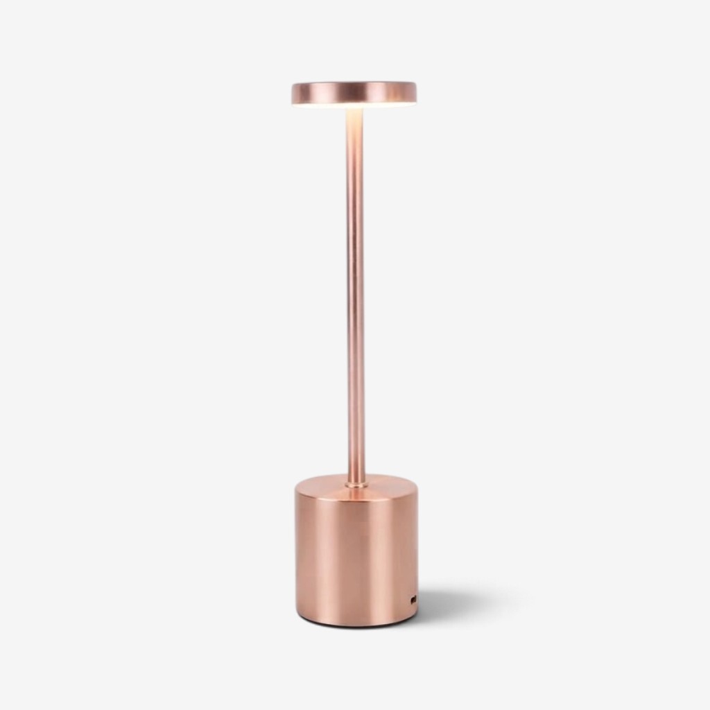 GlowTouch - Lampada da tavolo con controllo touch e base in metallo