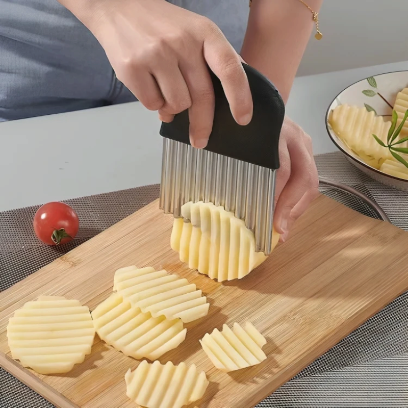 Tagliaverdure ondulato CrinkleCraft in acciaio inossidabile