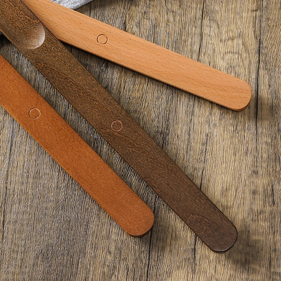 ShoeGlide - Long chausse-pied en bois avec crochet courbé et insert magnétique