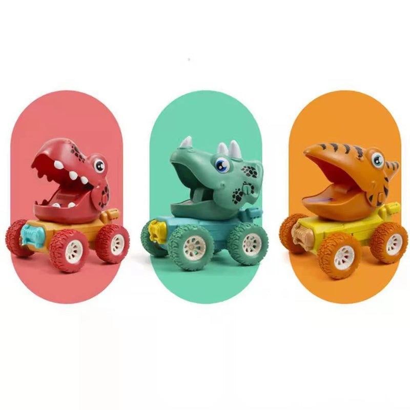 DinoTorque – Zabawka monster truck z głową dinozaura i dużymi kołami