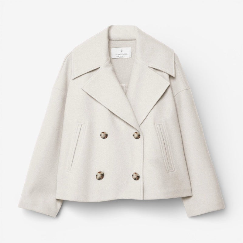 Madelyn - Cappotto a maniche lunghe con chiusura a bottoni