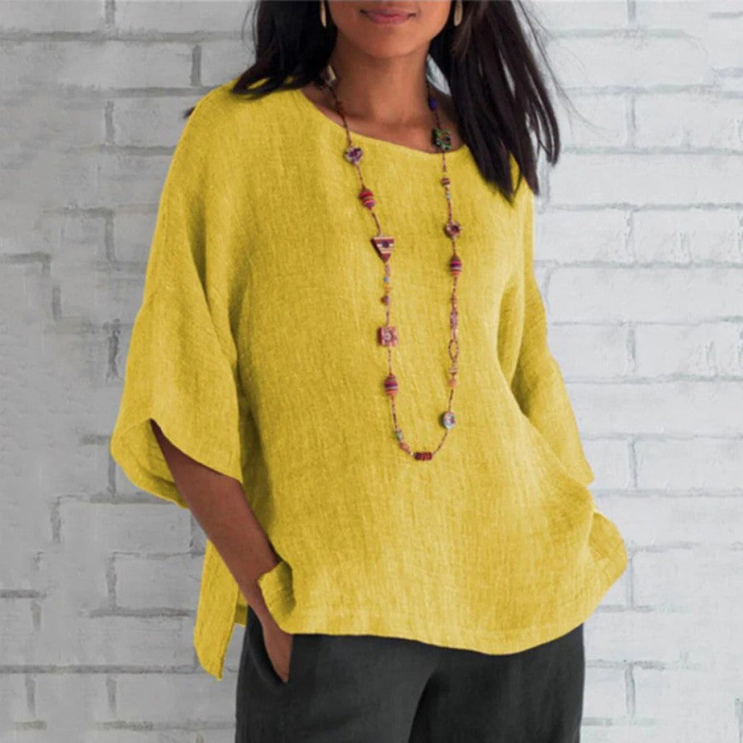 Variant image for Jeanne - Stijlvol Elegant Zomer Shirt met Uniek Ontwerp voor Dames-2