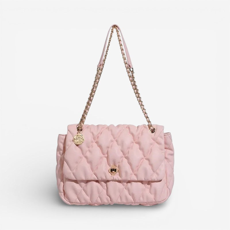 Dahlia – Borsa a tracolla a grande capacità con catena e zip