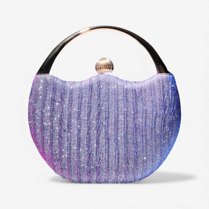 Lily – Shiny handle clutch bag with chic design