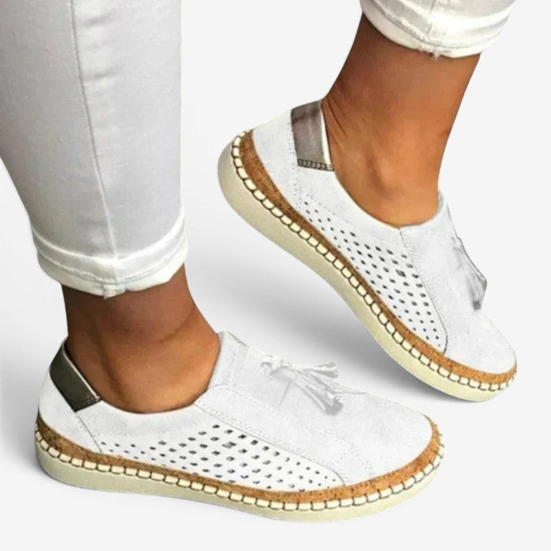 Chaussures plates décontractées pour femmes avec design antidérapant
