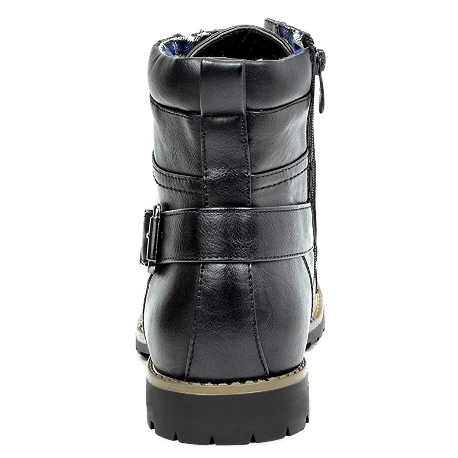 Rhion|Bottine confortable à lacets avec fermeture éclair latérale