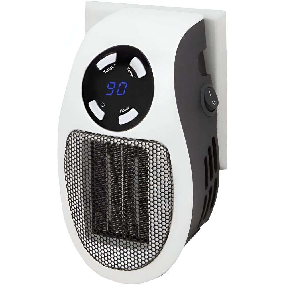 ThermoPlug - Riscaldatore in ceramica da presa a muro con termostato