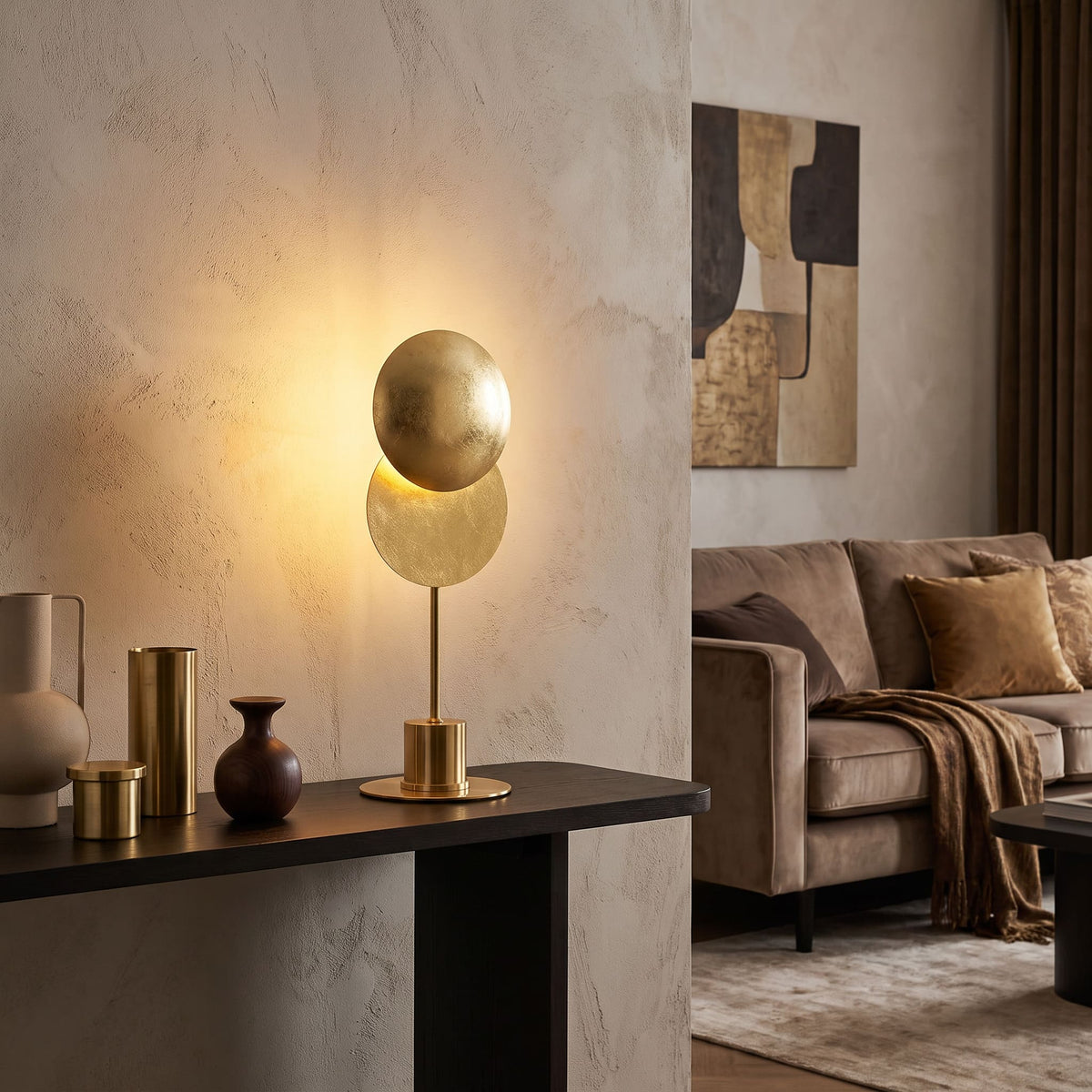 TouchLume - Lampe de table LED sans fil avec disques orientables