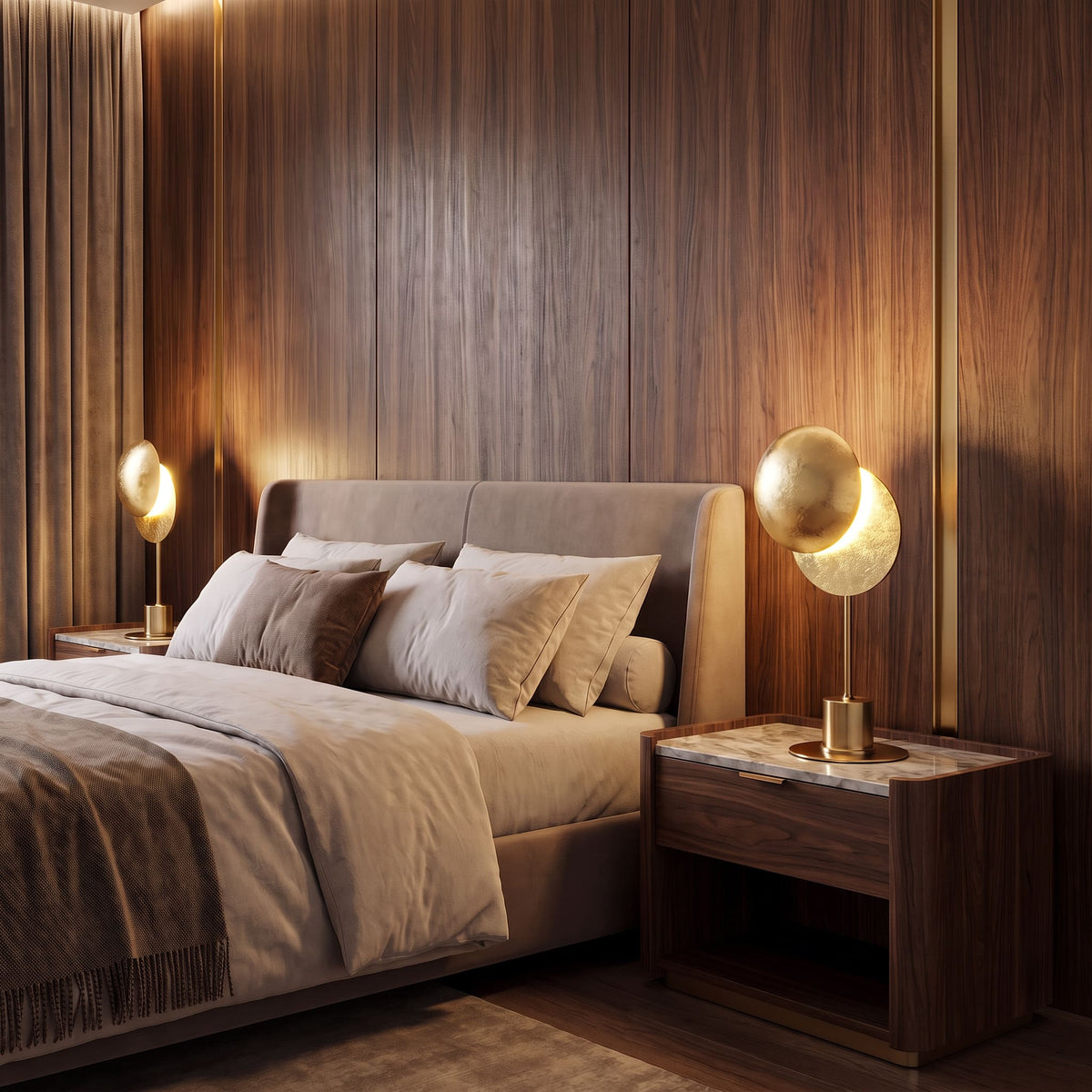 TouchLume - Lampe de table LED sans fil avec disques orientables