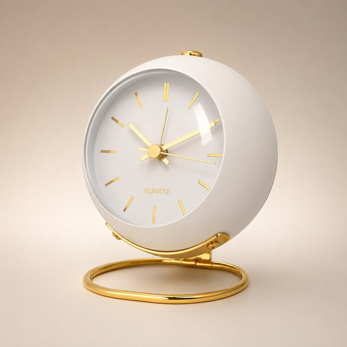 Dialume - Analog Table Clock With Silent Operation And Luminous Hands