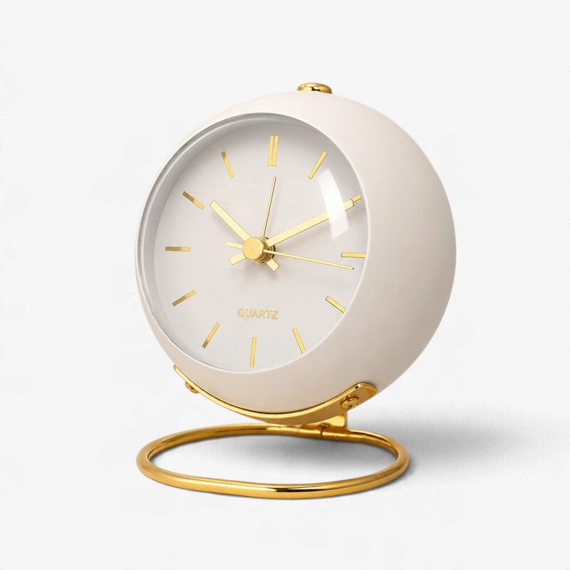 Dialume - Analog Table Clock With Silent Operation And Luminous Hands