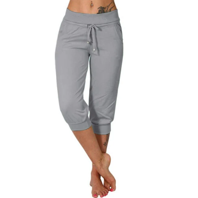 Lucy – Pantaloni capri moderni con coulisse in vita e vestibilità cropped rilassata