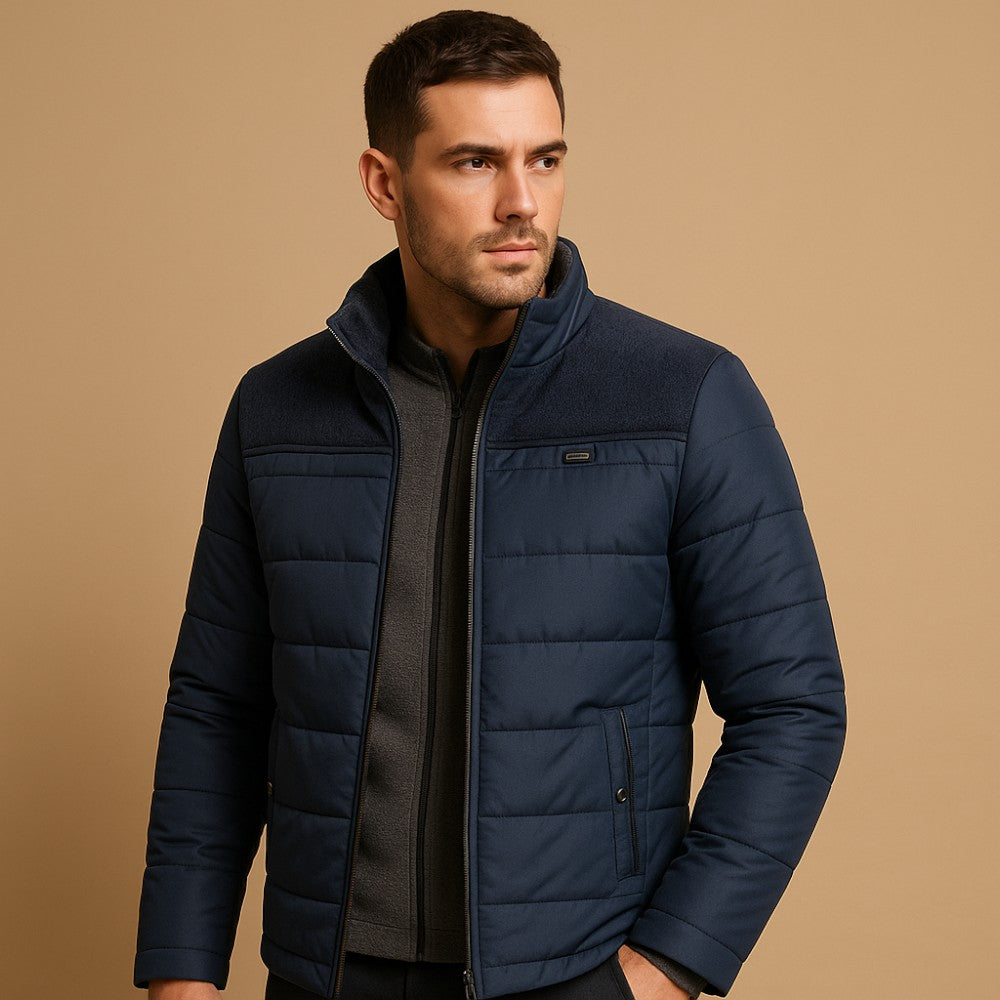 Aiden – Geacă Fleece cu Mâneci Lungi și Guler Ridicat