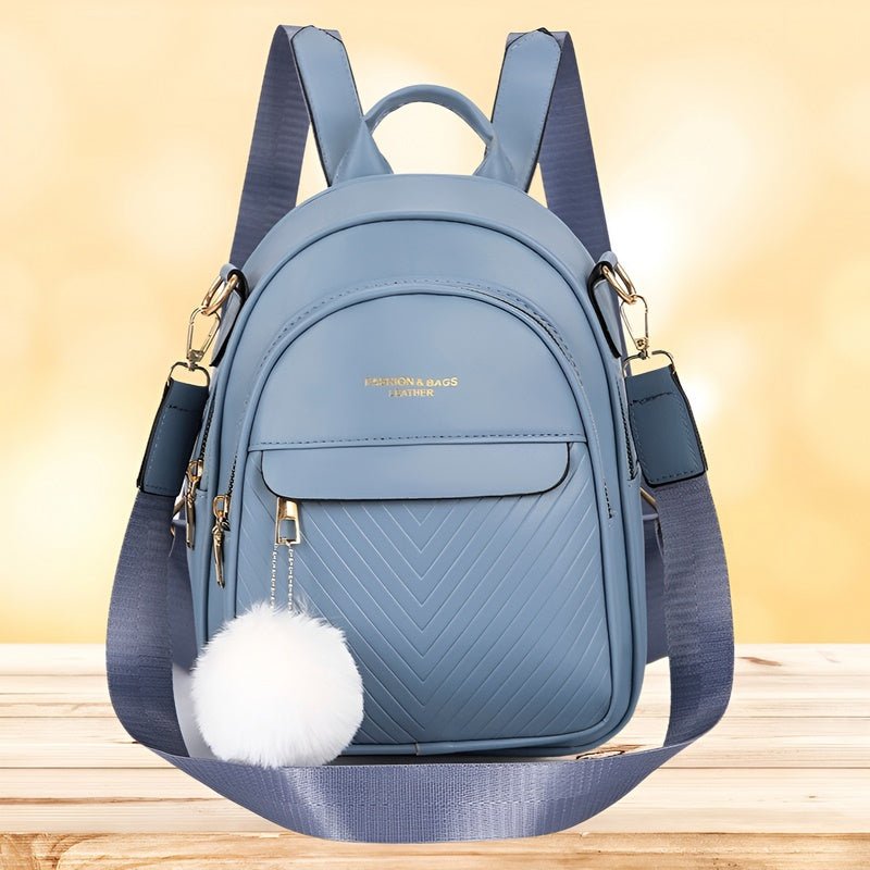 Raya – Trendy compact shoulder bag with multiple zip pockets and adjustable straps