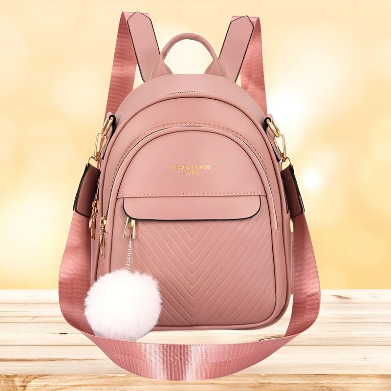 Raya – Trendy compact shoulder bag with multiple zip pockets and adjustable straps