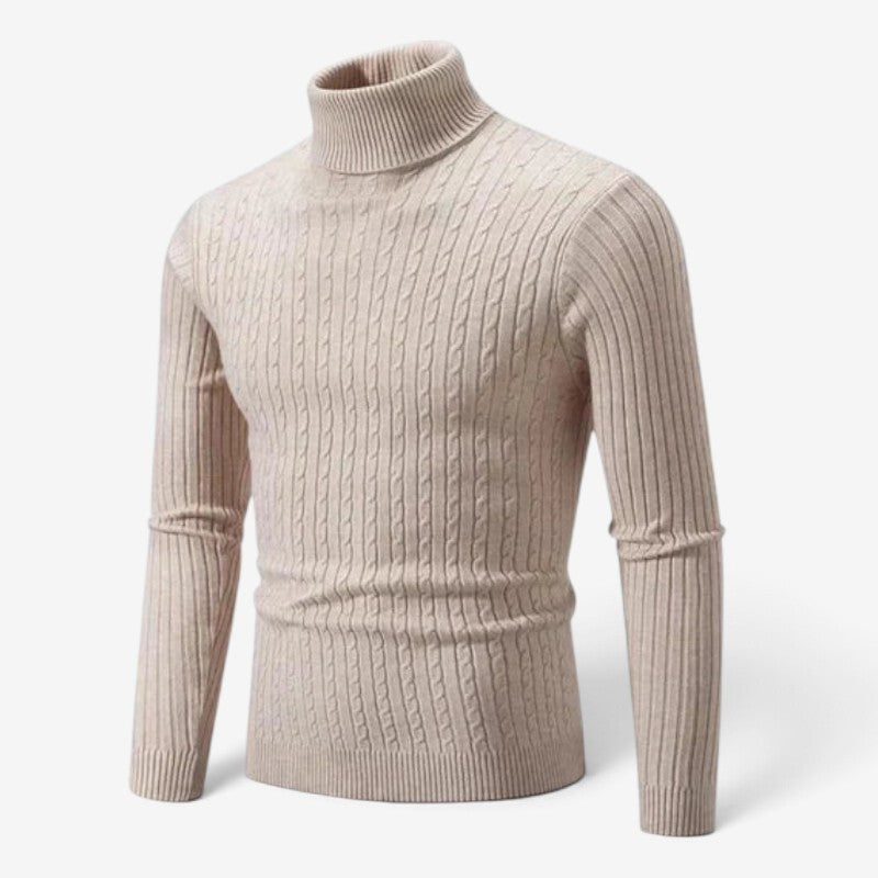 LuxeWear – Pánský rolák s žebrovaným vzorem