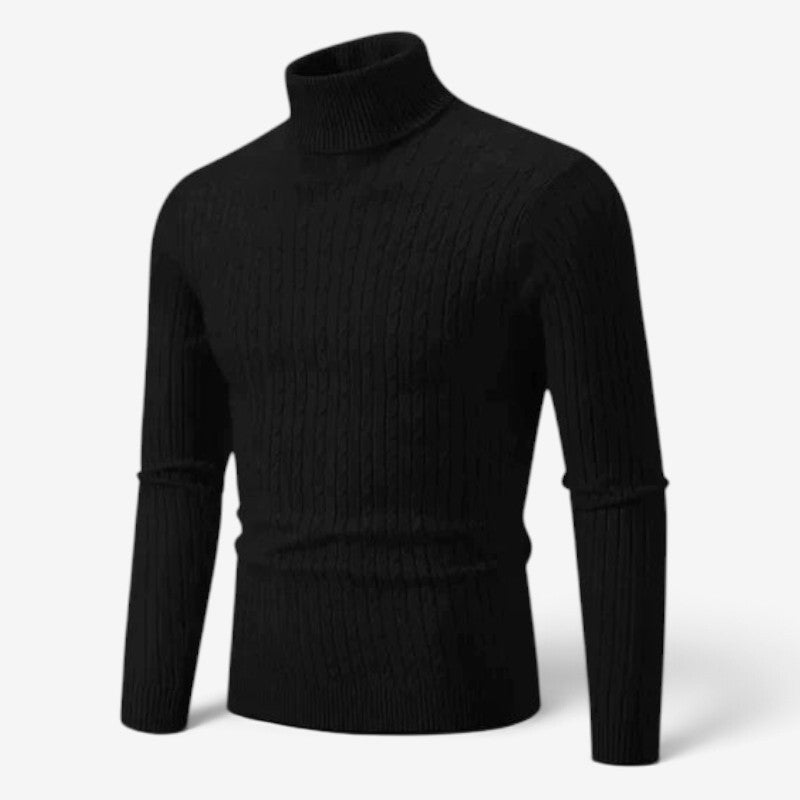 LuxeWear – Pánský rolák s žebrovaným vzorem