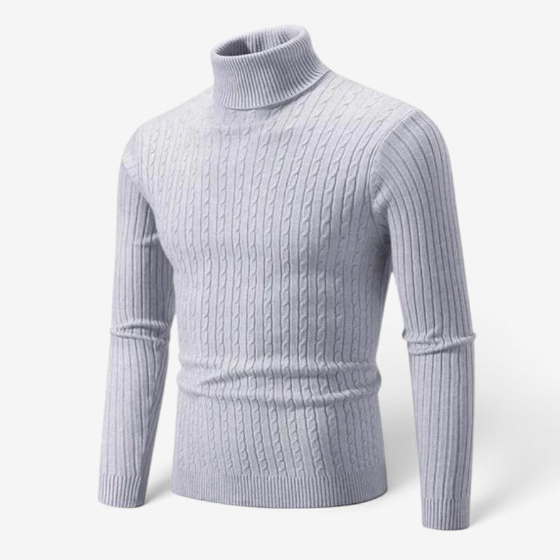 LuxeWear – Pánský rolák s žebrovaným vzorem