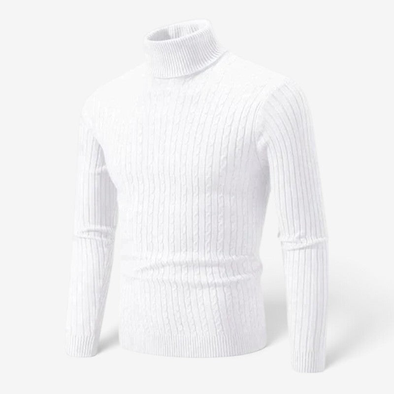 LuxeWear – Pánský rolák s žebrovaným vzorem