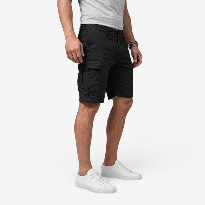 Pantaloncini casual da uomo con passanti per cintura