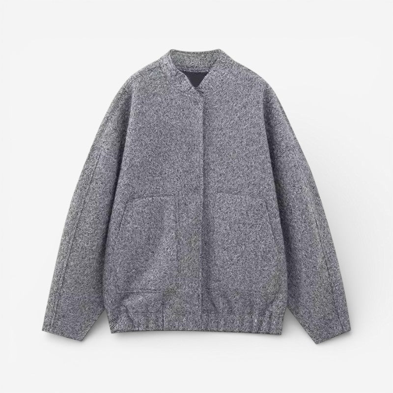 Harper - Long sleeve coat with button closure