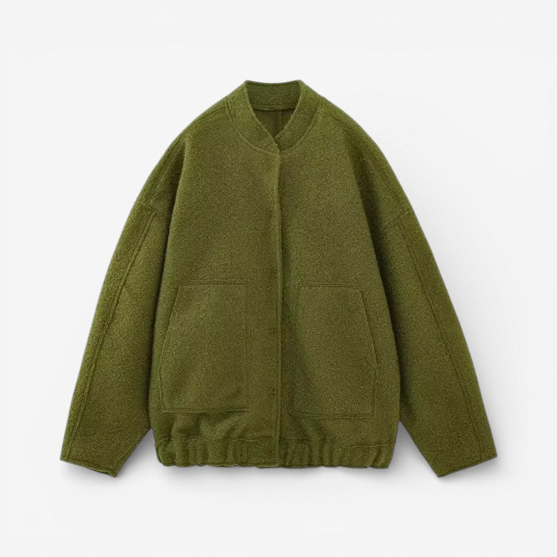 Harper - Long sleeve coat with button closure