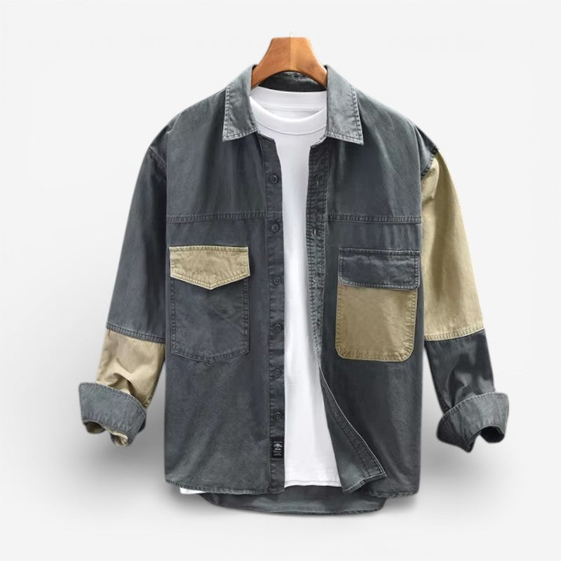 Bryxon - Heren Bryxon Jacket | Long sleeve, Turn-down collar, Button | Polyester | M–3XL