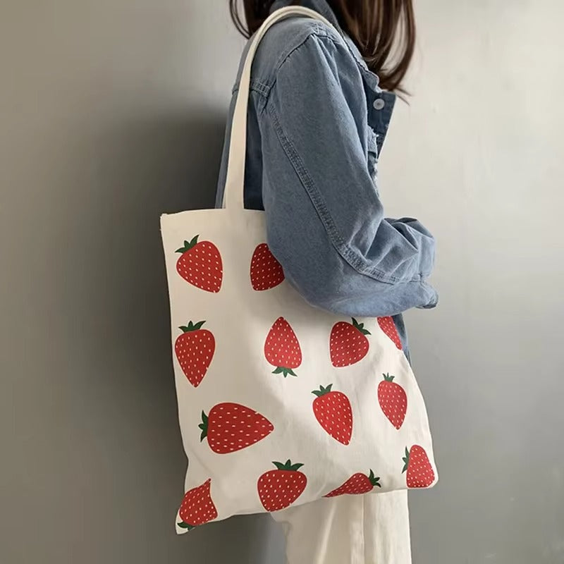Veerle – Torba typu tote z nadrukiem, uchwytami i zapięciem na zamek